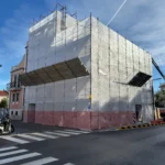 Ponteggio a Civitanova Marche, Corso Giuseppe Garibaldi 132