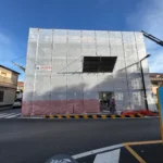 Ponteggio a Civitanova Marche, Corso Giuseppe Garibaldi 132