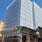 Montaggio Impalcatura a Macerata, Via Ercolani 4
