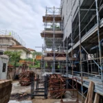 Montaggio Impalcatura a San Severino, Via Crivelli 13