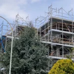 Montaggio Impalcatura a San Severino, Via Crivelli 13