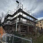 Montaggio Impalcatura a San Severino Marche, Via Mazzini 144