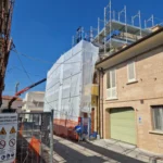 Impalcatura a Civitanova Marche, Via Asiago