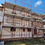 Ponteggi a Castelraimondo, Via Giulio Pastore