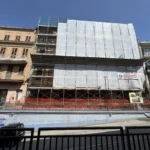 Impalcatura a Civitanova Marche, Via Buozzi