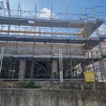 Ponteggi a Fermo, Viale Trieste