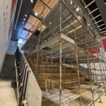 Impalcatura a Recanati, Via Guzzini