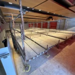 Impalcatura a Recanati, Via Guzzini