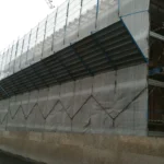 Impalcatura a Recanati, Via Battisti
