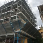 Montaggio Impalcatura a Tolentino, Via Pacifico Massi