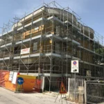 Montaggio Impalcatura a San Severino, Via XX Settembre 44