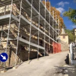 Montaggio Impalcatura a Gagliole, Via Padre Candido Mariotti