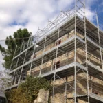 Montaggio Impalcatura a Gagliole, Via Padre Candido Mariotti