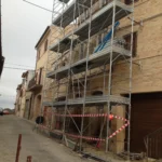 Impalcatura a Morrovalle, Via Leopardi
