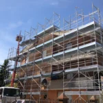 Ponteggi a Castelraimondo, Via Monte Primo