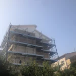 Montaggio Ponteggi a Monte San Giusto, Via de Gasperi