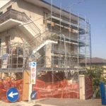 Montaggio Ponteggi a Monte San Giusto, Via de Gasperi
