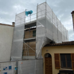 Montaggio Impalcatura a Pollenza, Via San Salvatore