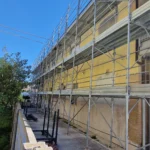 Ponteggi a Castelraimondo, Viale Europa