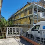 Ponteggi a Castelraimondo, Viale Europa