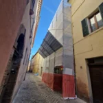 Impalcatura a San Severino, Via Salimbeni