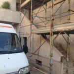 Ponteggi a Civitanova Marche, Via Pigafetta 1