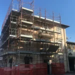 Montaggio Impalcatura a Fermo, Via Magellano 2