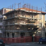 Montaggio Impalcatura a Fermo, Via Magellano 2