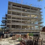 Ponteggi a Castelraimondo, Viale Europa