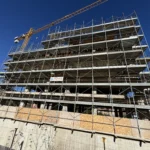 Ponteggi a Castelraimondo, Viale Europa