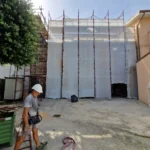 Montaggio Ponteggi a Montecosaro, Via De Gasperi