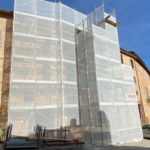 Impalcatura a Sarnano, Via Largo Decio Filipponi, 27