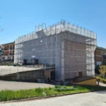Montaggio Ponteggi a Montegiorgio, Via Giotto