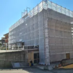 Montaggio Ponteggi a Montegiorgio, Via Giotto