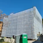 Montaggio Ponteggi a Montegiorgio, Via Giotto