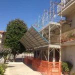 Ponteggi a Morrovalle, Via Martin Luther King,39