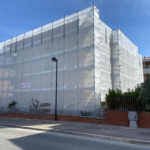 Montaggio Impalcatura a Chiesanuova Di Treia, Via Paolo VI