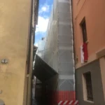 Montaggio Impalcatura a San Severino Marche, Piazza Del Popolo