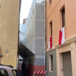 Montaggio Impalcatura a San Severino Marche, Piazza Del Popolo