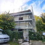 Montaggio Impalcatura a San Severino Via San Pacifico 41