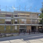 Montaggio Impalcatura a Montappone, Via Alighieri