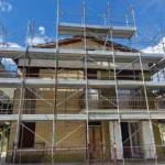 Montaggio Impalcatura a Montappone, Via Alighieri