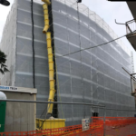 Montaggio Impalcatura a Tolentino, Via Trento e Trieste 44