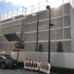 Montaggio Impalcatura a Tolentino, Via Trento e Trieste 44
